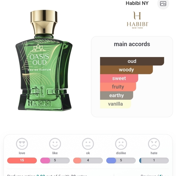 Oasis Oud Eau de Parfum by Habibi - Picture 4 of 5